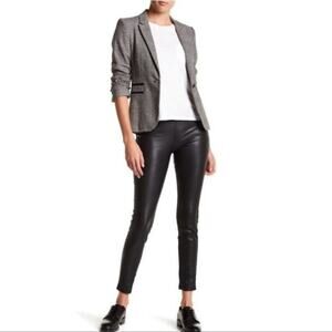 BLANK-NYC Women’s Faux Leather Pull-On Black Leggings Sexy Date Night Holiday